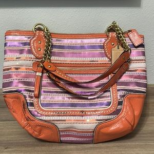 Authentic Coach large bag. Like new, but has a few scuff marks on corner